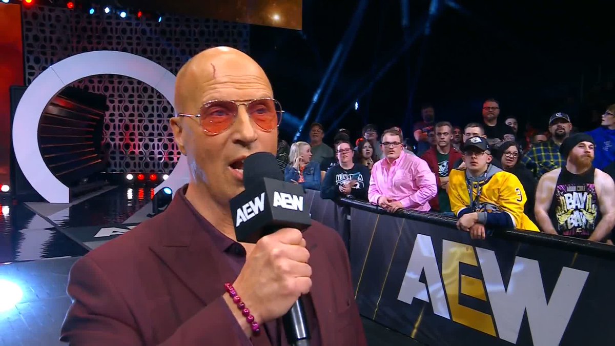 The Don Callis Family "welcomes" Kenny Omega back, but Omega has backup! Watch #AEWDynamite LIVE on TBS Network & @SportsOnMax Kenny Omega | The Invisible Hand | @BrianCageGMSI | The Murderhawk Monster Lance Archer | @KyleFletcherPro | Will Ospreay • ウィル・オスプレイ