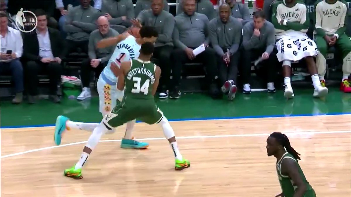 Giannis locking down Wemby 🔒 👀 📺 ESPN