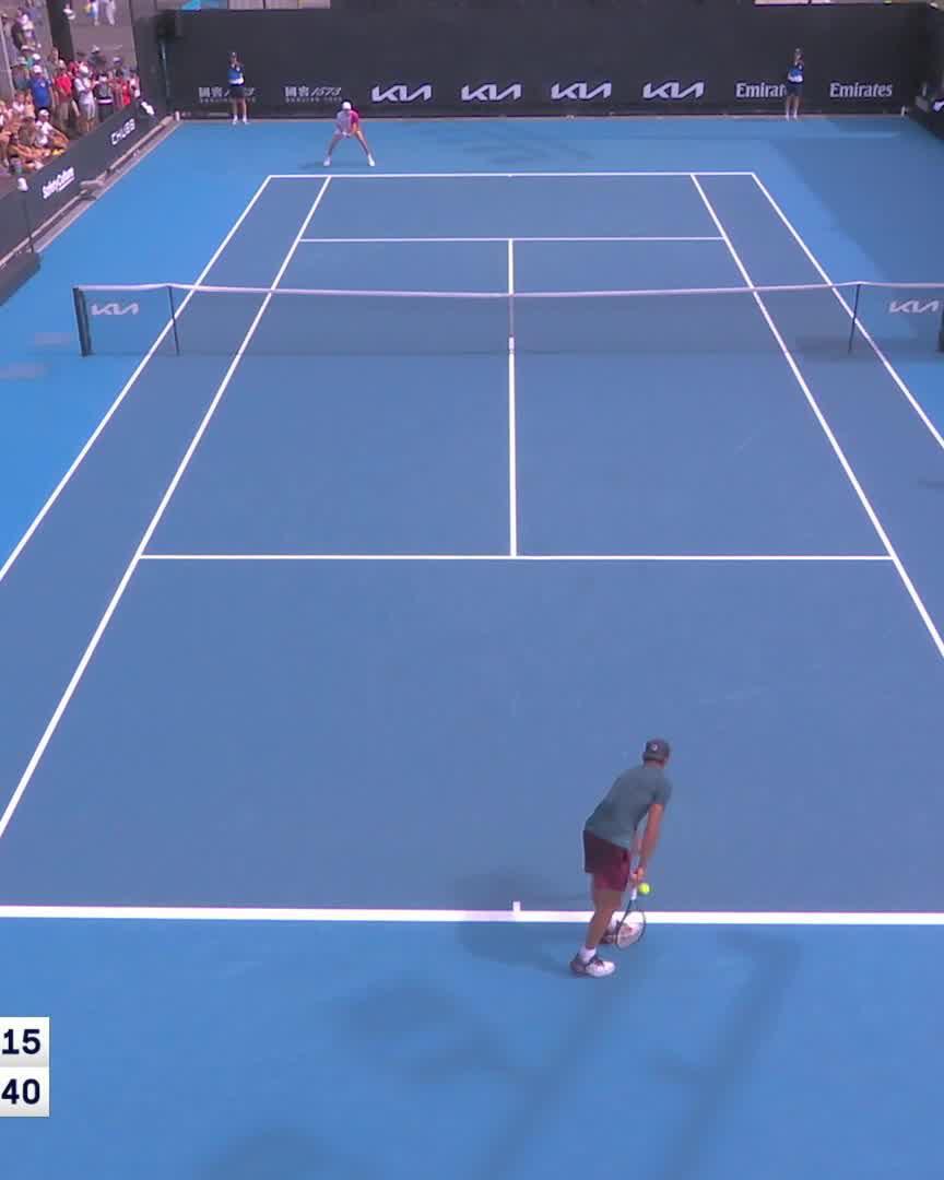João about that! 18-year-old Brazilian phenom João Fonseca defeats Tirante 6-4 6-1 to make the main draw. He's one to watch, tennis fans. #AO2025