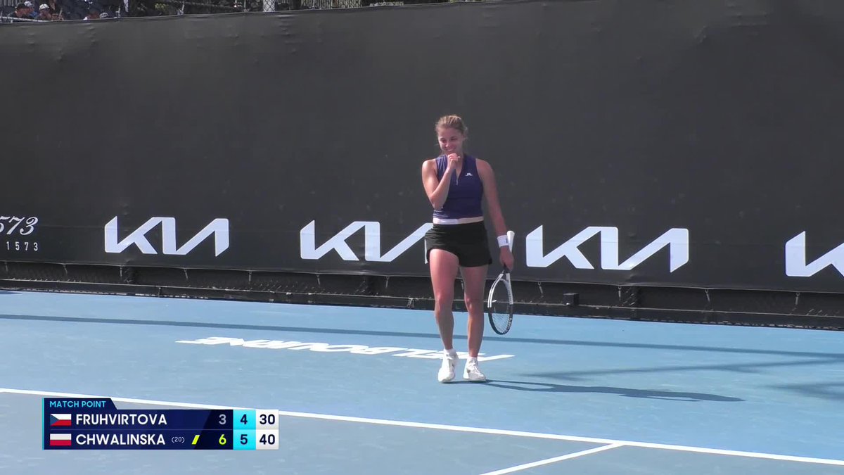 Maja’s Milestone 🇵🇱 Maja Chwalinska is into the AO main draw for the first time following a 6-3, 6-4 victory over Brenda Fruhvirtova! 👏 #AO2025