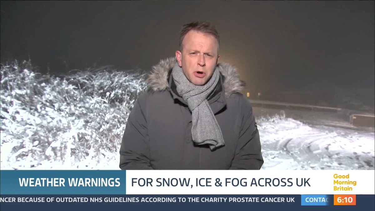 Icy weather is continuing across the UK as temperatures could fall to -16 in some parts tonight as cold air sweeps across the country. Rural areas of Scotland and northern England, where snow is already on the ground, will be the coldest. Nick Dixon reports.