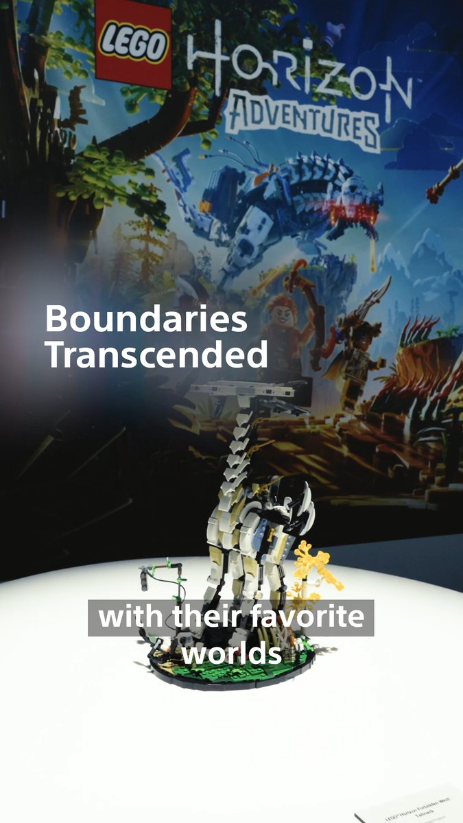 We expanded the world of #LEGOHorizonAdventures and brought to life an epic dance party using LEGO elements and the music of maia. #SonyCES #LEGOHorizonAdventures #BeyondTheHorizon