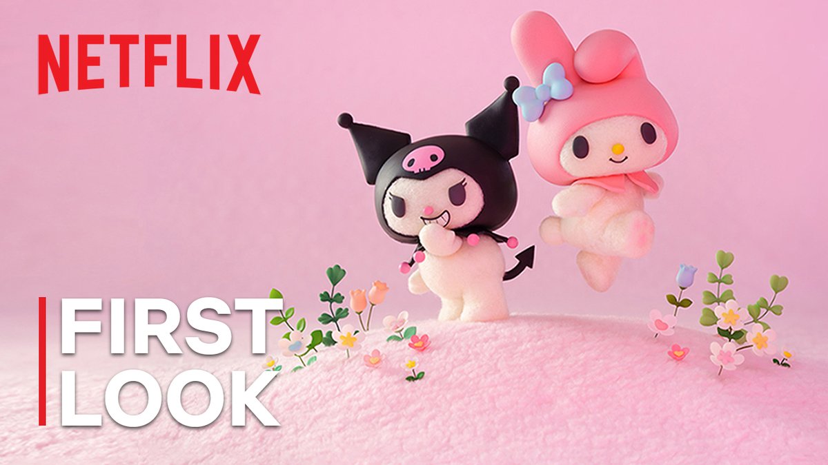 Guess who? 💗🤍🖤 Join My Melody and Kuromi as they embark on their very own stop-motion adventure, produced by WIT Studio! "My Melody &amp; Kuromi" premieres July 2025, only on Netflix.