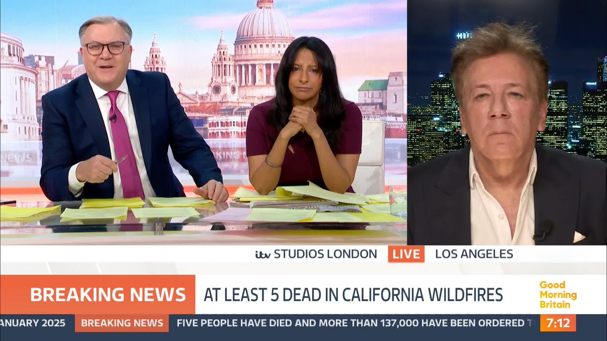 'You're thinking, this could be the last time you see the house.' Ross King is preparing to evacuate his home as the Los Angeles wildfires continue to spread. 137,000 people have already been told to flee.