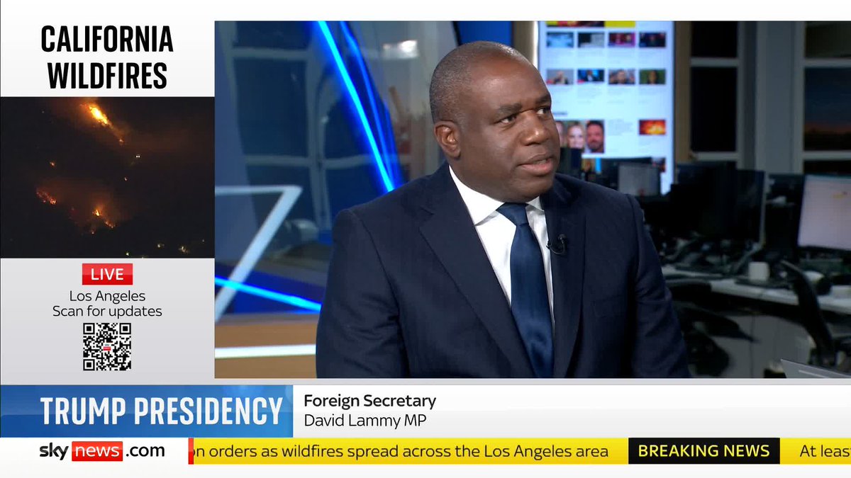 "We don't see in the intelligence any sense at all that Putin is ready to seriously negotiate." Foreign Secretary David Lammy discusses how he thinks Trump will approach the war in Ukraine - and what the chances are of striking a deal with Putin. Live: