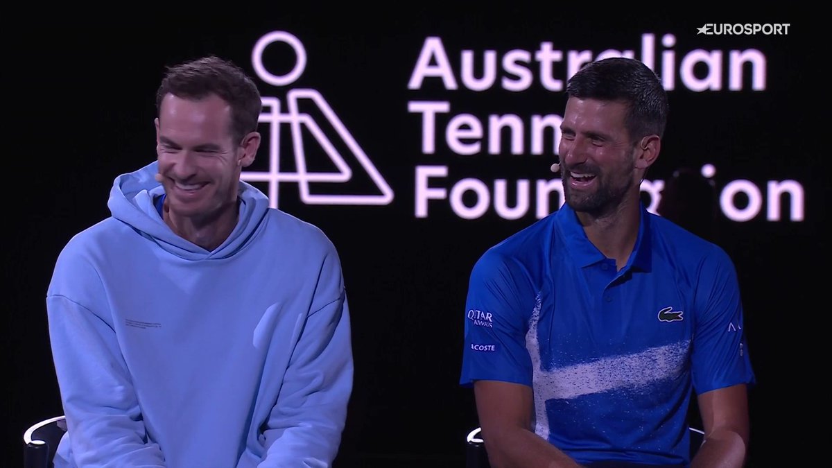 "I'm now here to sabotage his chances of winning another one" 😅 Andy Murray on coaching Novak Djokovic after losing four #AusOpen finals against him 🏆