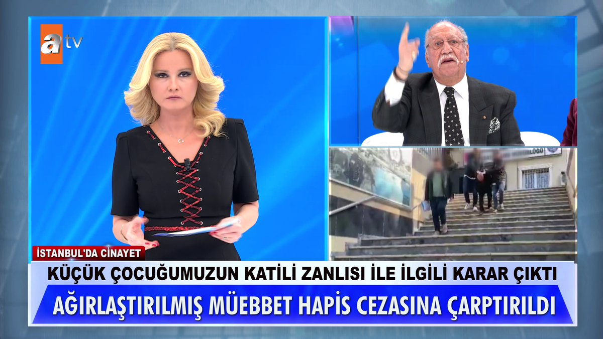 Küçük çocuğun katil zanlısı ile ilgili karar çıktı. Ağırlaştırılmış müebbet hapis cezasına çarptırıldı. #MügeAnlıİleTatlıSert #MügeAnlı atv