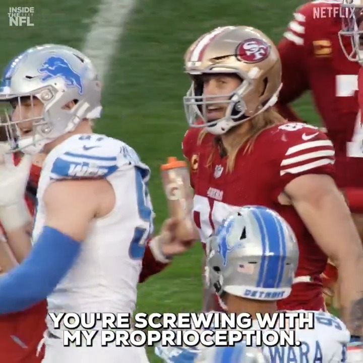 George Kittle to Aidan Hutchinson: “Thats a Michigan word, I’m an Iowa guy, you can’t say stuff like that” 💀