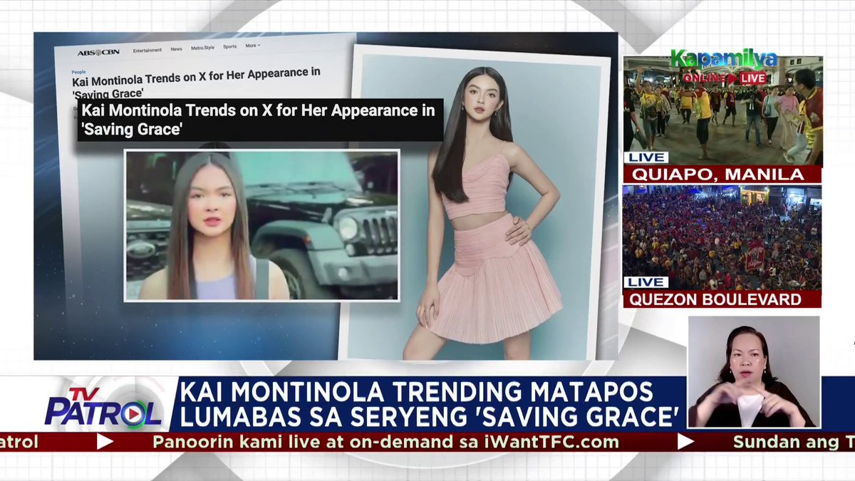 Usap-usapan ang acting debut ng “Pinoy Big Brother: Gen 11” 4th "Big Placer" na si Kai Montinola sa “Saving Grace.” Basahin: