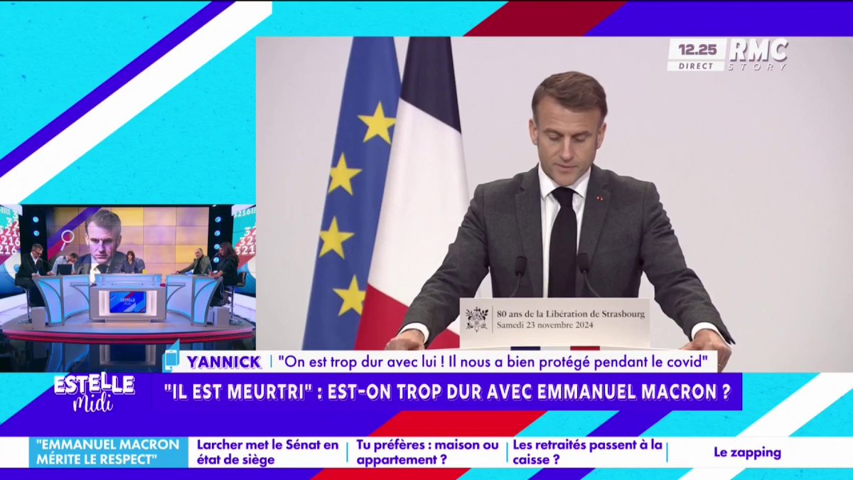 🗣️ « Il est meurtri » : est-on trop dur avec Macron ? 📞 Yannick au 3216 : "On a la mémoire courte... Pendant le Covid, il nous a protégés comme aucun autre président n'a protégé son peuple ! Le peuple français n'est pas en adéquation avec la réalité..." #EstelleMidi