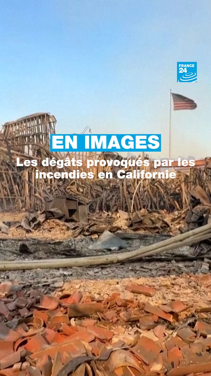 🔴 Maisons carbonisées, véhicules et palmiers dévorés par les flammes... ce sont des scènes de fin du monde que l'on observe depuis plusieurs jours dans les quartiers d'#Altadena et de #PacificPalisades de #LosAngeles 🇺🇸