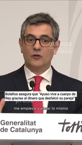 Bolaños asegura que "Ayuso vive a cuerpo de rey gracias al dinero que desfalcó su pareja": "Ella sigue dándose la vida padre. ¿Y quién está siendo investigado? El fiscal que persiguió el delito. El mundo al revés. No entiendo nada"