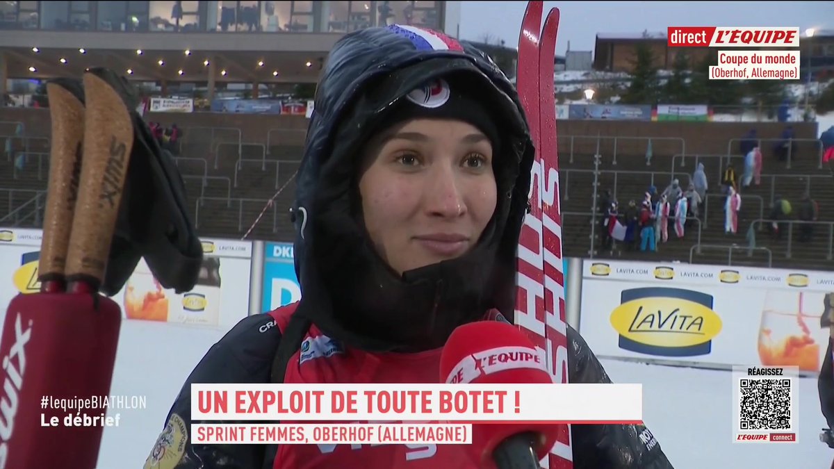 💬 Paula Botet émue après sa première victoire en Coupe du monde : « Ça me paraît toujours aussi improbable ! » #lequipeBIATHLON
