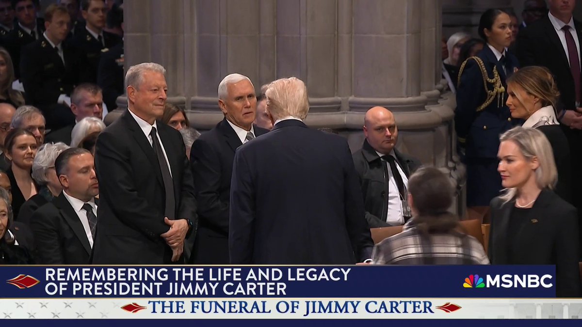 President-elect Trump arrives at Carter’s funeral, shakes hands with Mike Pence. WATCH LIVE: State funeral services for former President Jimmy Carter