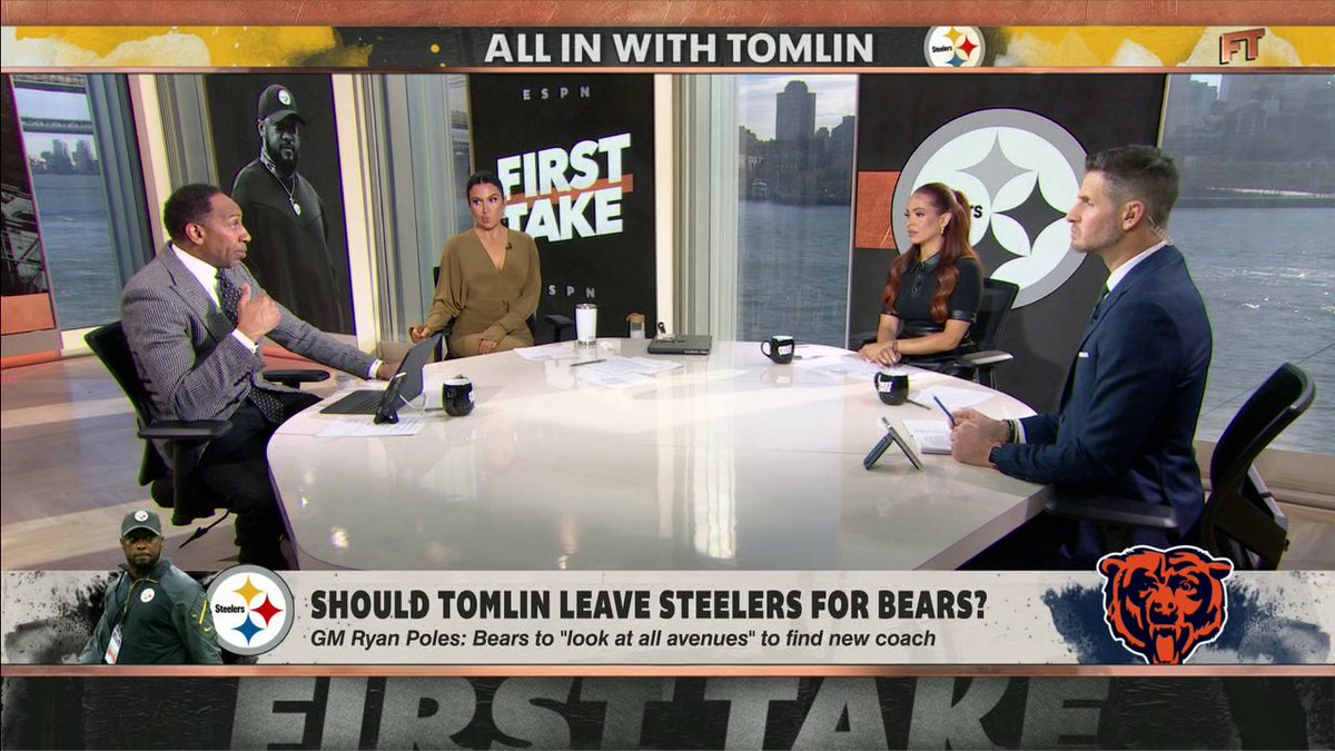 "I love Mike Tomlin. ... Is a new voice and a new vision required?" —Stephen A Smith 👀 "It's the dumbest thing I've heard in the NFL this season, that the Steelers should entertain moving on from Mike Tomlin." —Dan Orlovsky 😳