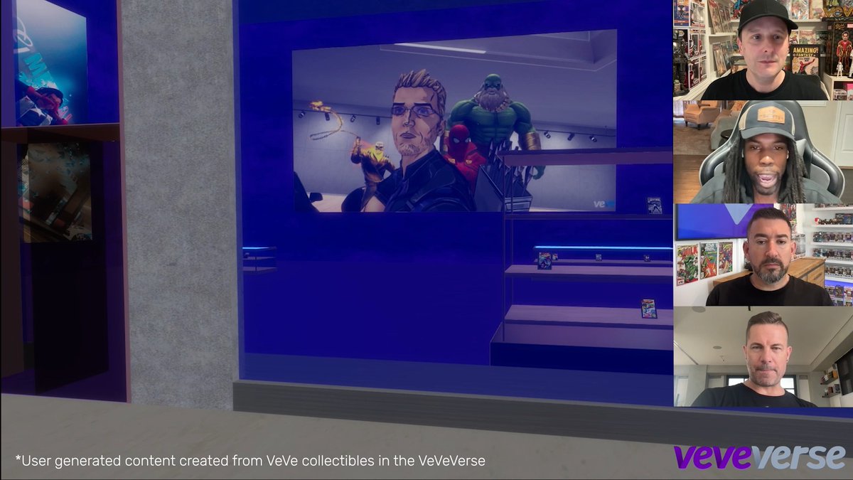 🎥 VeVeVerse Teaser #2!! $coldchilln selling comics in his virtual showroom? Check out his comic shelves and displays 🚀 Create your own digital comic book shop. This is just the beginning—more epic teasers coming soon! 🗯️ What’s your dream comic to display in the #VeVeVerse? #VeVeVerse #VeVeFam #DigitalCollectibles #comics