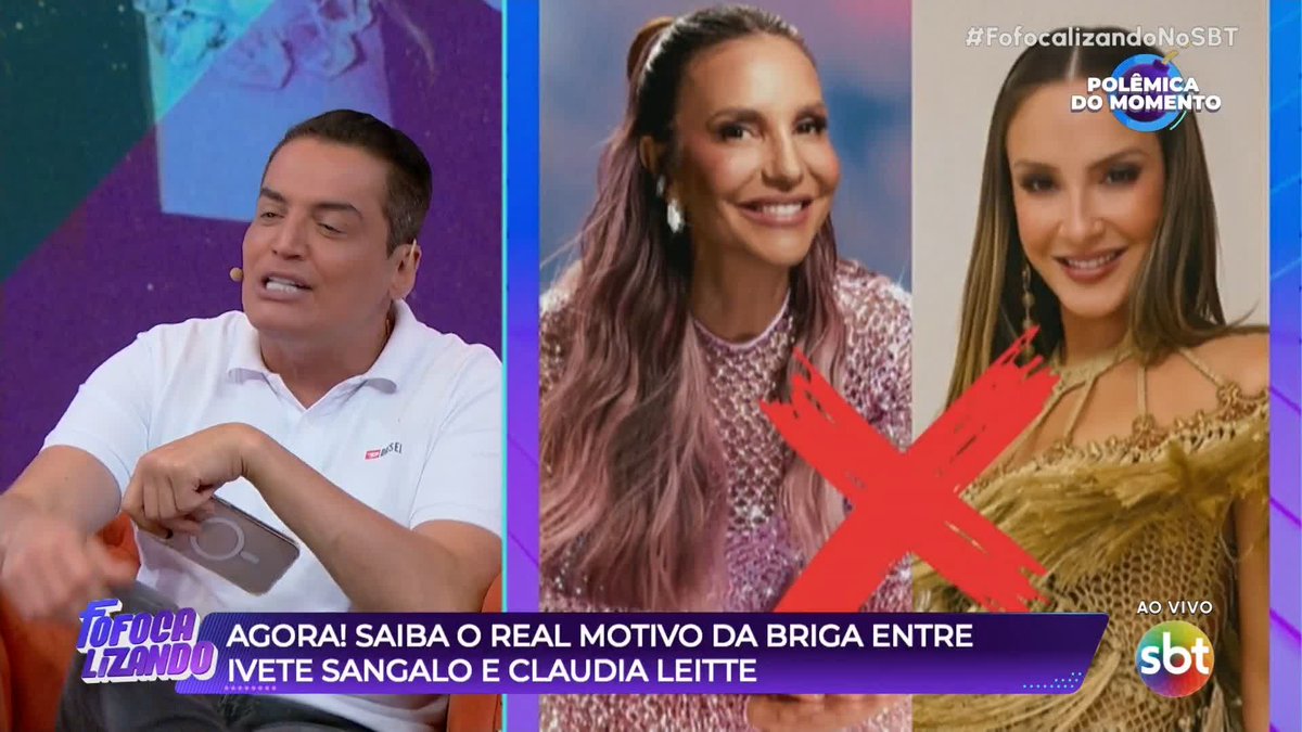 AGORA! Segundo fontes da Fábia Oliveira, Claudia Leitte foi a responsável pelo "block" nas redes socias e não quer ouvir o nome da Ivete Sangalo. #FofocalizandoNoSBT