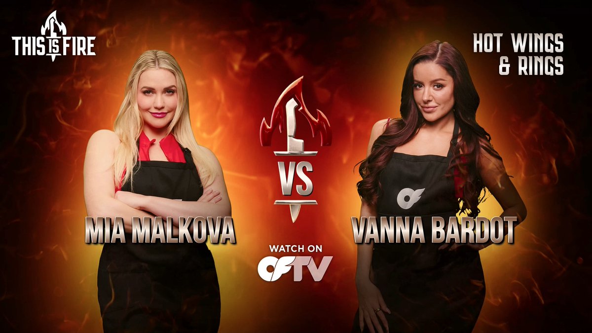 🏅 Mia Malkova and @VannaBardot are going for gold... 🍗 Golden brown, that is. Don't miss the #ThisIsFire Semifinals! 📺 Tune in free: