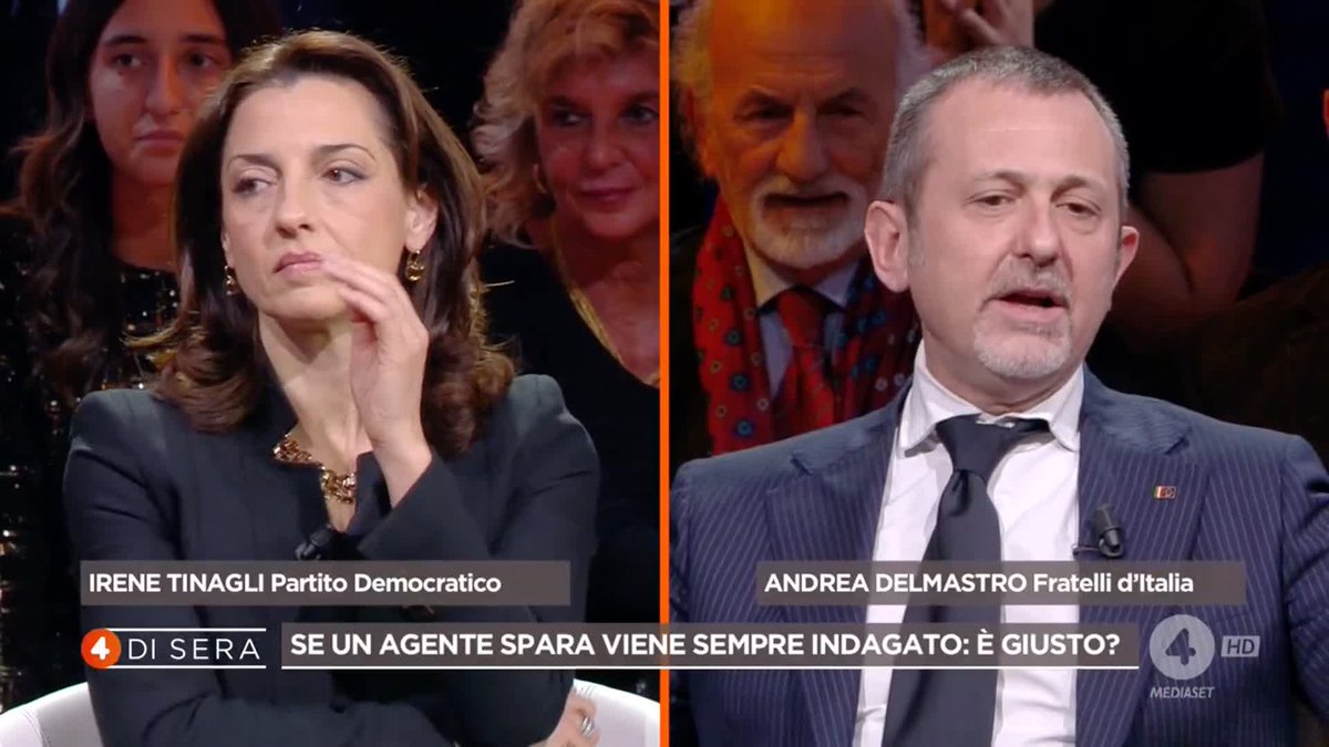 "L'agente doveva aspettare un'accoltellata?" Cosa ne pensate? #4disera in diretta su #Rete4 e in streaming su Mediaset Infinity