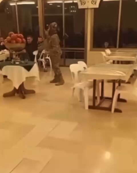 A group of young men and women are eating, drinking, and smoking shisha at a restaurant in Latakia, when an armed jihadist preacher walks in with an automatic rifle, lecturing them about the sinfulness of not covering their hair and smoking. Welcome to the new #Syria.
