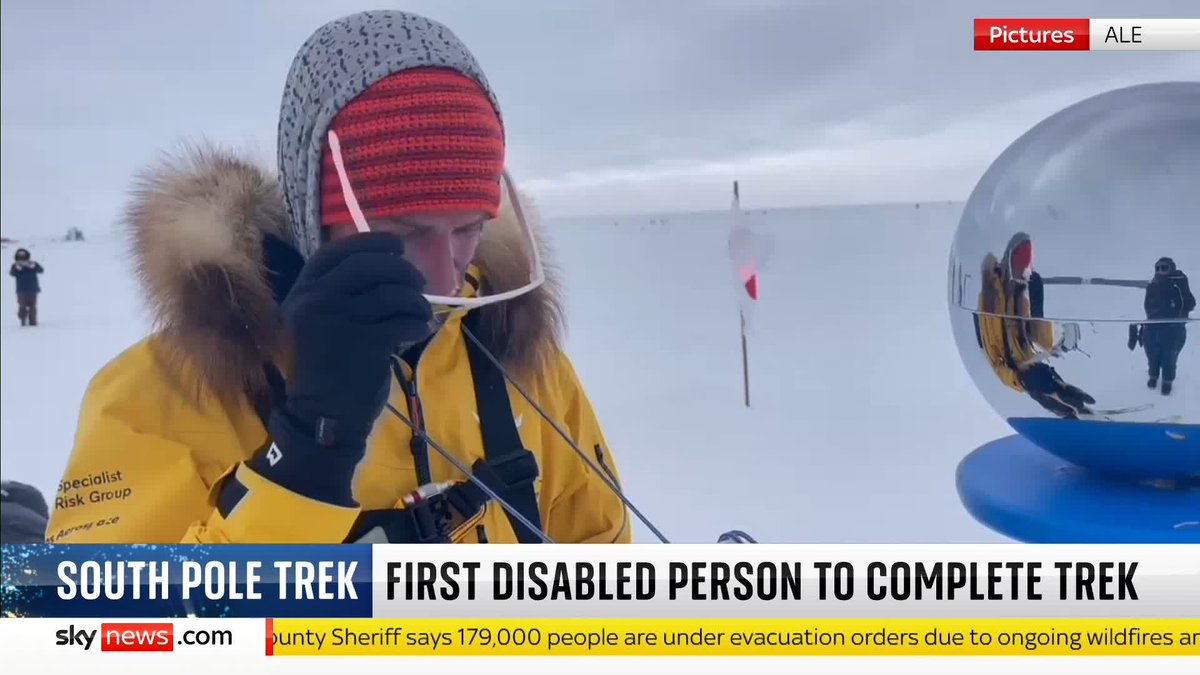 This week, a former GB para-athlete and army officer became the first disabled person to ski solo and unsupported to the South Pole. Jonny Huntington spoke to Yalda Hakim and explained why he wanted to complete this adventure solo. #TheWorld