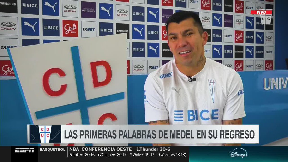 "SIEMPRE FUE MI IDEA VOLVER A #UCATÓLICA" #SportsCenter Gary Medel regresó a la Franja y esto señaló tras ser oficializado como flamante refuerzo de los Cruzados: "Esperemos que luchemos y consigamos cosas importantes este año, es un sueño que tengo".