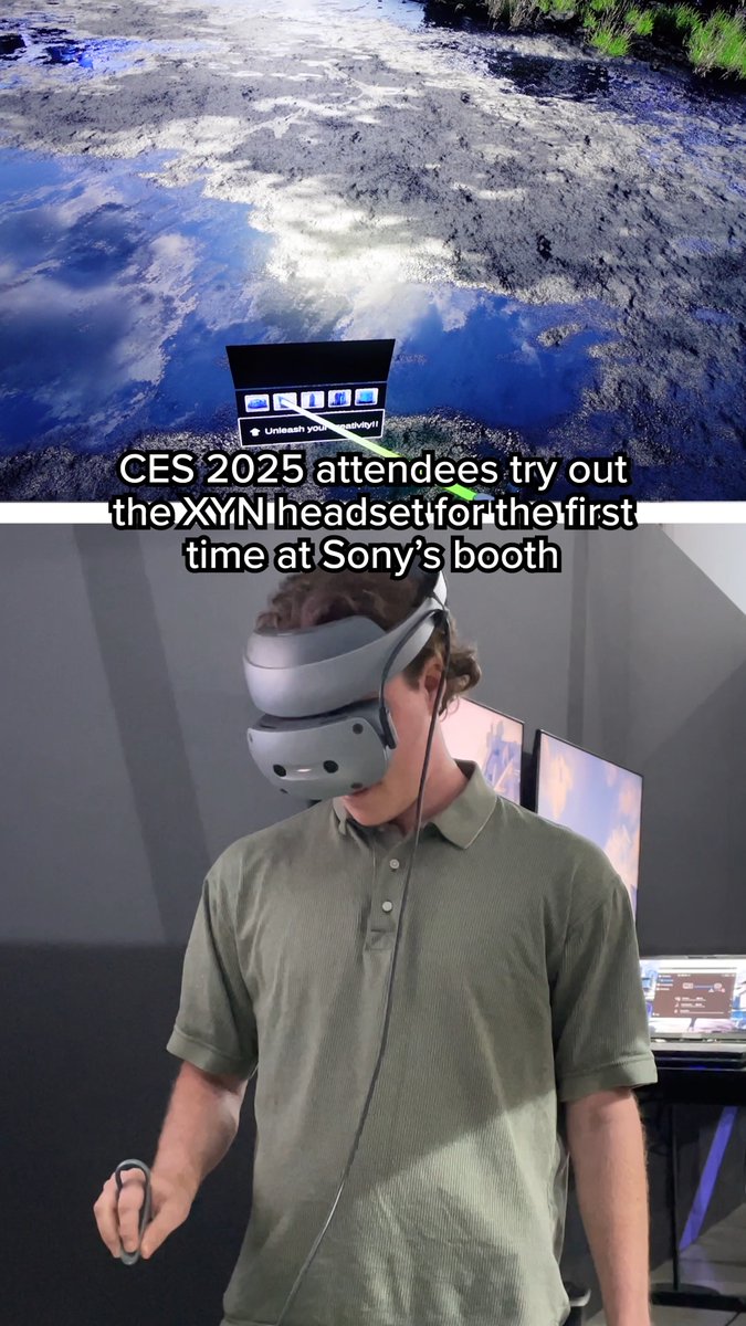 The Sony l XYN headset is an immersive spatial content creation system with high-quality 4K OLED microdisplays and video see-through function optimized for intuitive creative work.