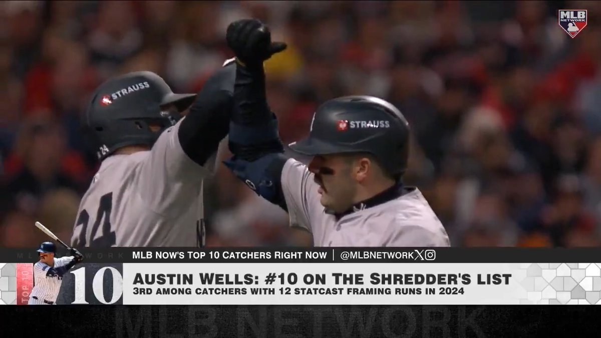 After a breakout rookie season in the Bronx, Austin Wells cracks the #Top10RightNow list of catchers!
