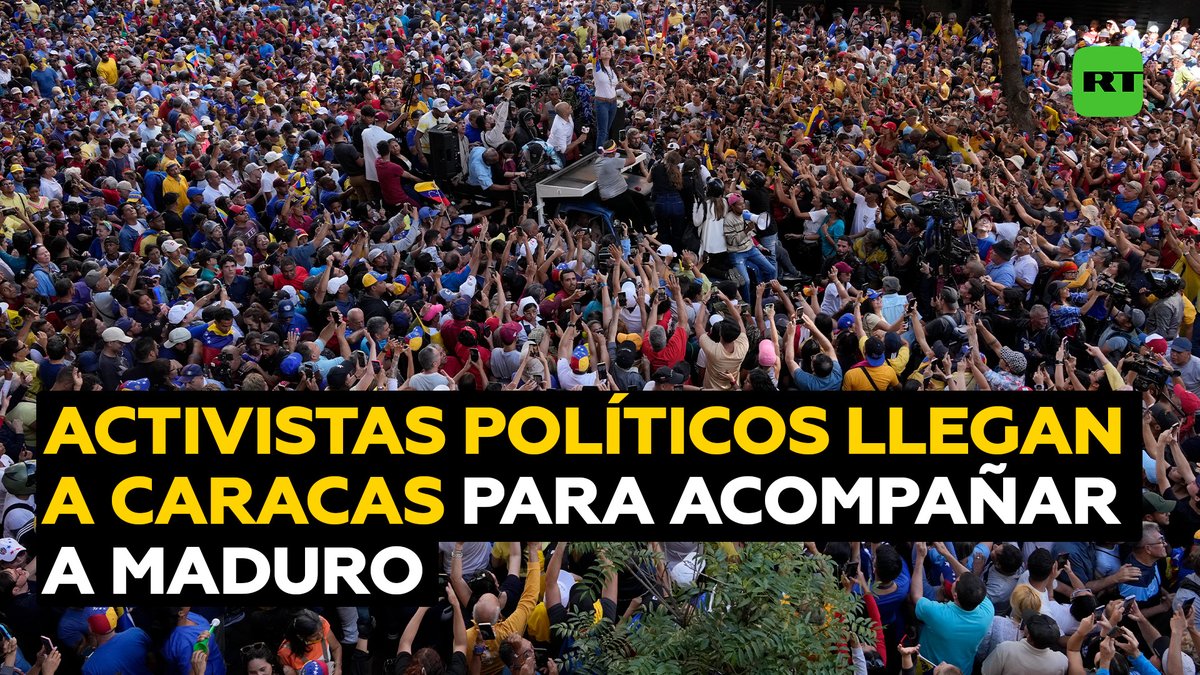 Miles de activistas políticos extranjeros llegan a Venezuela Miles de activistas políticos extranjeros arriban a Caracas para intervenir en el Festival Mundial Antifascista. Sus participantes acompañarán a Nicolás Maduro en su toma de posesión el 10 de enero