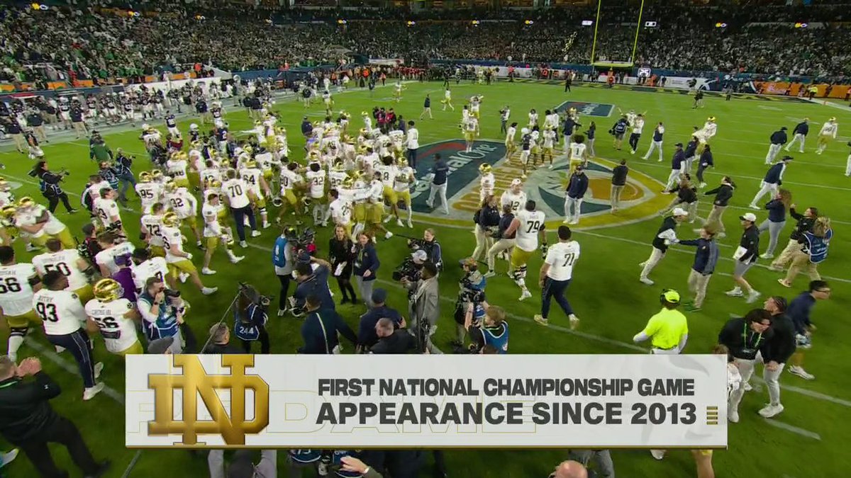 THE FIGHTING IRISH ARE HEADING TO THE NATIONAL CHAMPIONSHIP ☘️