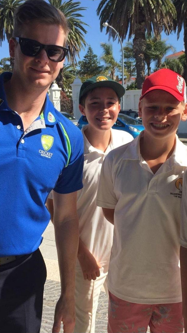 New Test squad member Cooper Connolly recalls meeting Steve Smith in under-12s! 🤯 #SLvAUS Read more: