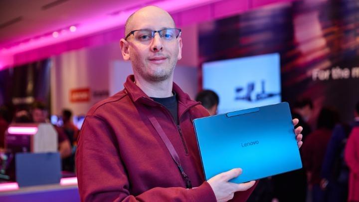 Discover the most immersive visuals ever! With camera-under-display technology, the Lenovo Yoga Slim 9i seamlessly hides the camera, enabling an incredible 98% screen-to-body ratio. Powered by Intel Core Ultra processors. Learn more: | #LenovoCES
