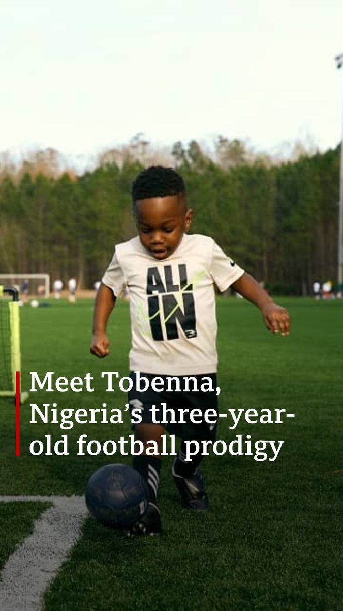 Meet Tobenna, Nigeria's three-year-old football prodigy. Three-year-old Tobenna Uchendu stole hearts in 2023 when a video of him skillfully running with a football at just 1 year and 9 months old went viral.