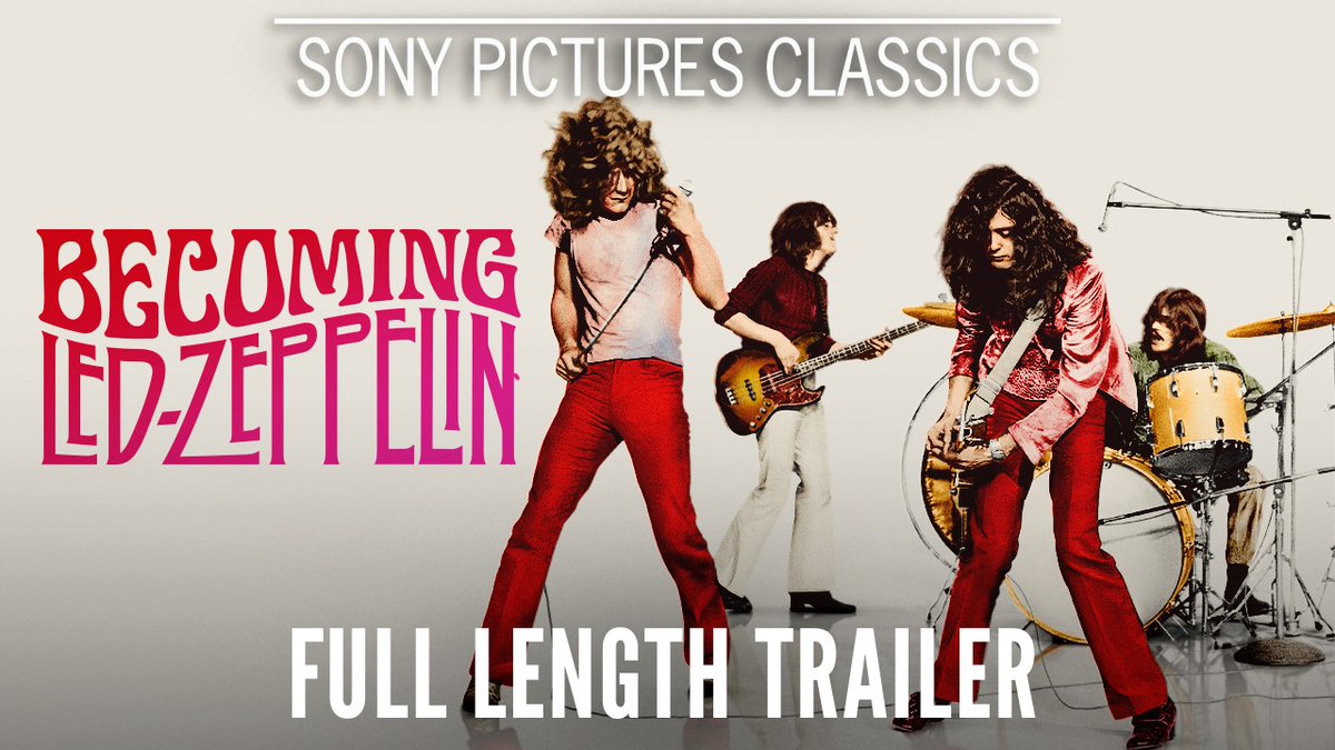 Watch the new full length official trailer for #BecomingLedZeppelin. After an exclusive IMAX release on February 5 & 6, the first ever authorised #LedZeppelin documentary will open in cinemas nationwide from February 7. Tickets on sale January 17.