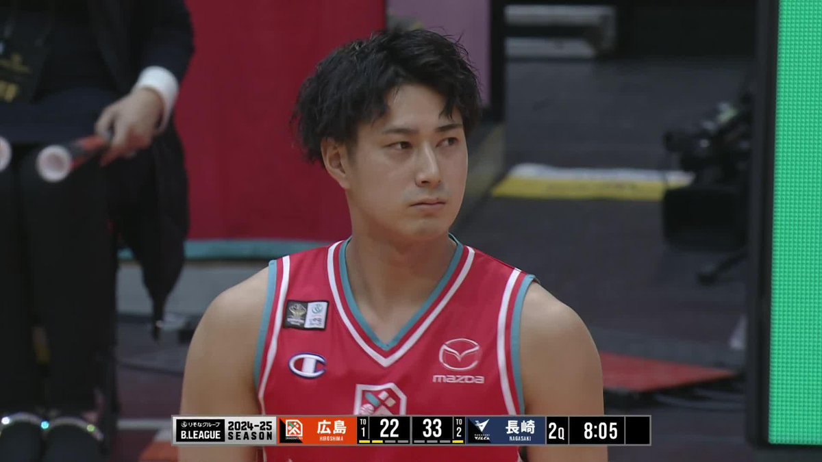 会場から祝福の拍手👏👏👏 大きな怪我を乗り越え、10ヶ月ぶりにコートへ帰ってきた広島#0 寺嶋が今季初出場！！ 寺嶋 良 広島ドラゴンフライズ 📡バスケットLIVEで生配信中 #Bリーグ #りそなグループ