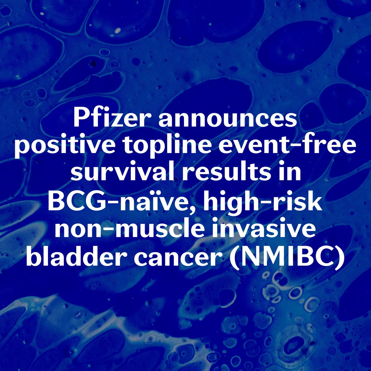 We are pleased to announce positive topline event-free survival results from our Phase 3 study in patients with BCG-naïve, high-risk non-muscle invasive #BladderCancer (NMIBC). Learn more: