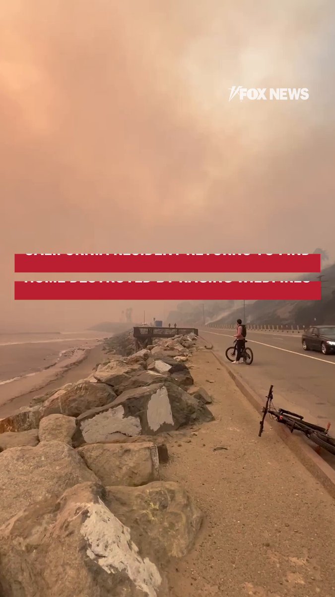 'ABSOLUTELY HORRIFIC': Video shows the devastating aftermath of California's deadly wildfires as local resident returns to find his apartment building reduced to rubble.