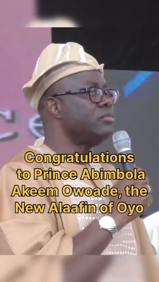 Throwback: “The vacant stool of the Alaafin of Oyo is not for sale, due process will be followed in the selection process” - Governor Seyi Makinde Congratulations to Prince Abimbola Akeem Owoade. May your reign be long.