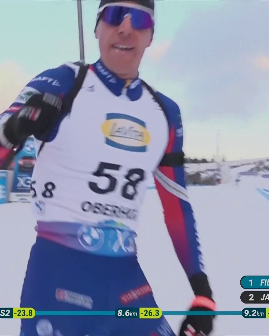 Triplé fou, triplé français : Quentin Fillon Maillet, Fabien Claude et Émilien Jacquelin, merci pour ce moment 😍🇫🇷 #ChaletClub