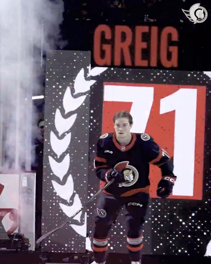 Tell a friend to tell a friend that this man will be an Ottawa Senator for the next four years 👊 #GoSensGo 🤝 Ridly Greig