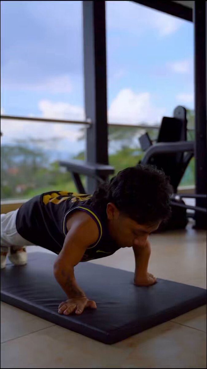 Un pequeño entrenamiento. 😂