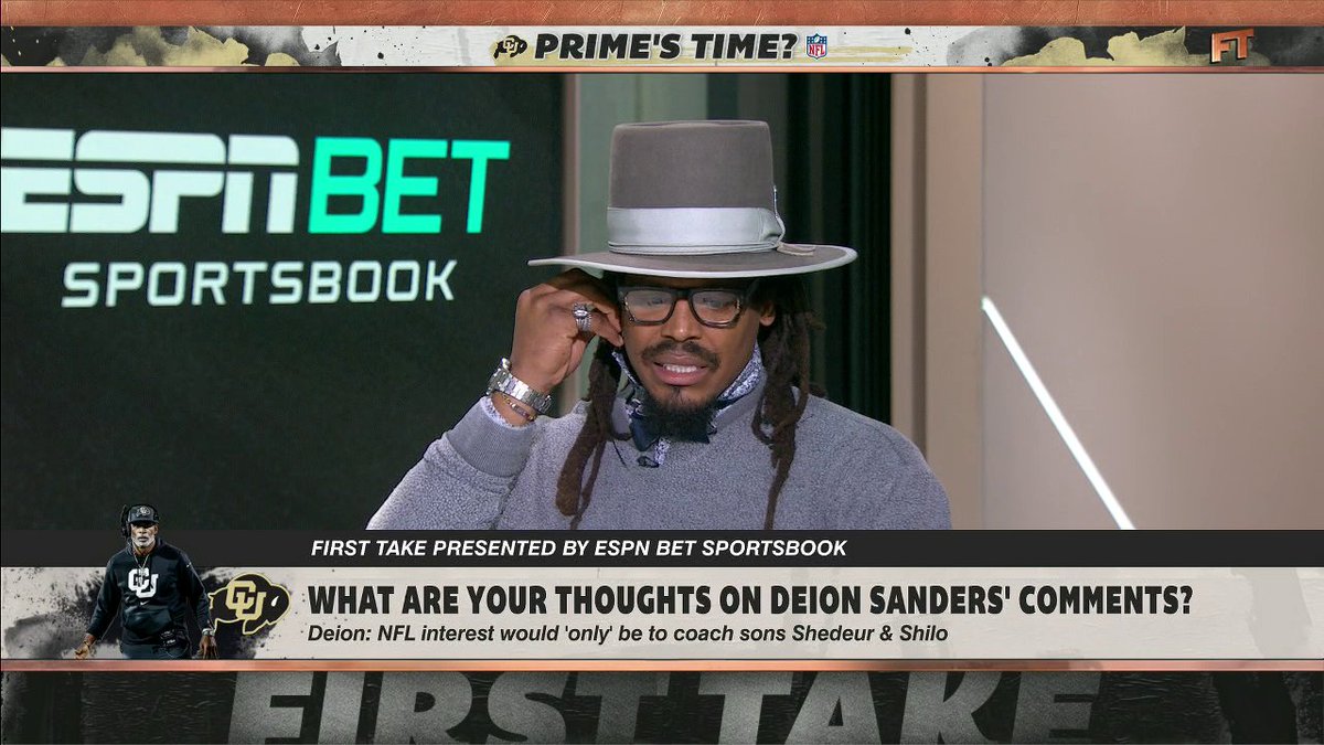 "Can [Shedeur Sanders] be coached by other people outside of his father?" —Cam Newton 👀 "Can [Deion Sanders] coach someone else at the quarterback spot that ain't his son?" —Stephen A Smith 😳