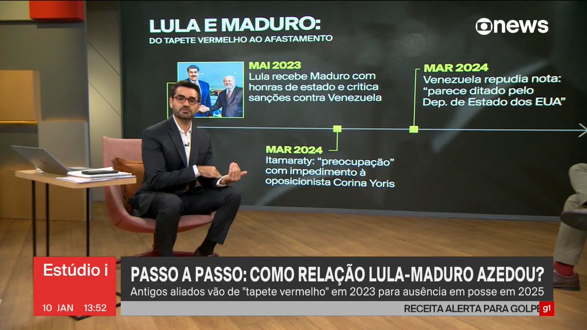Lula e Maduro: veja como relação entre líderes do Brasil e da Venezuela "azedou". ➡ Assista ao #Estúdioi: #GloboNews