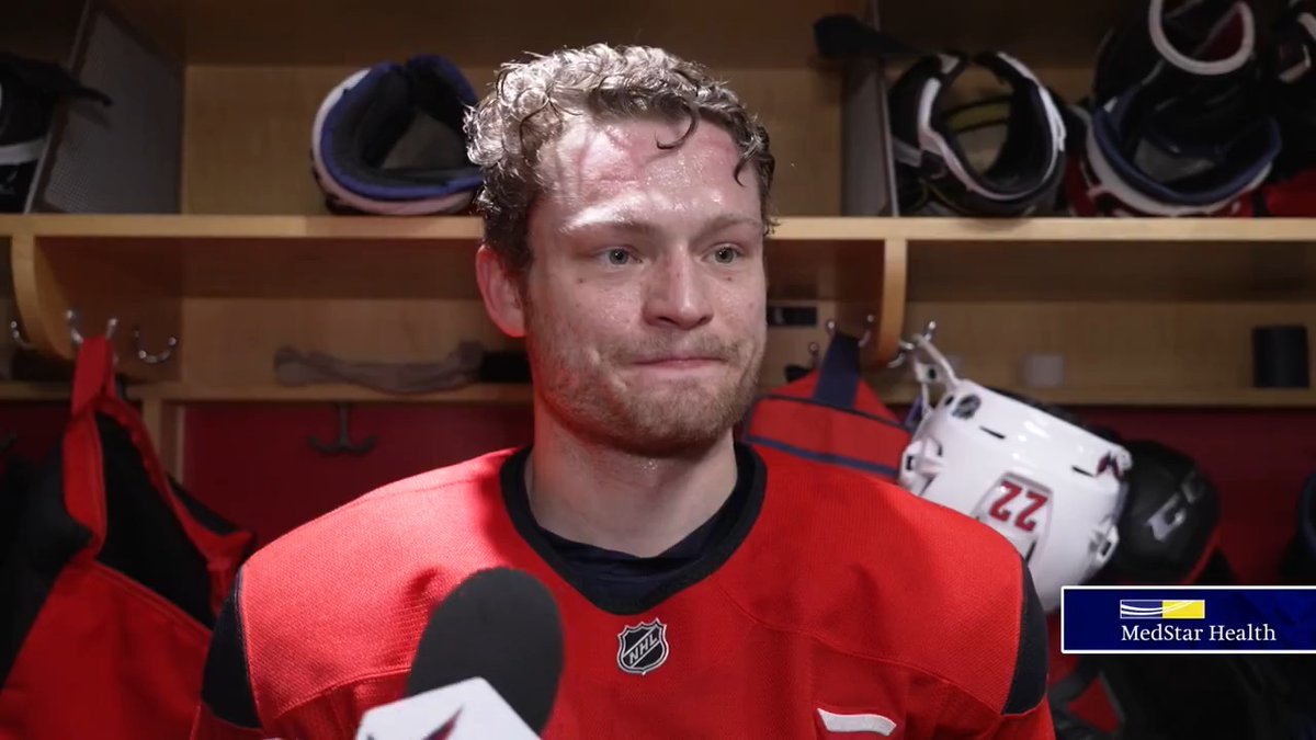 "I don’t know if the words have been invented yet. It’s been nothing but pure joy and happiness for me so far.” Ethen Frank speaks with the media about this morning’s recall and the prospect of making his NHL debut tonight. #CapsHabs | MedStar Health