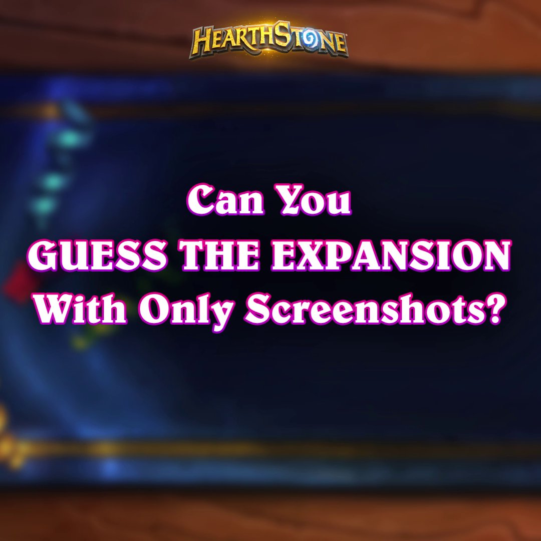 Are you a true HearthHead? Which expansion are these pieces of card art from?