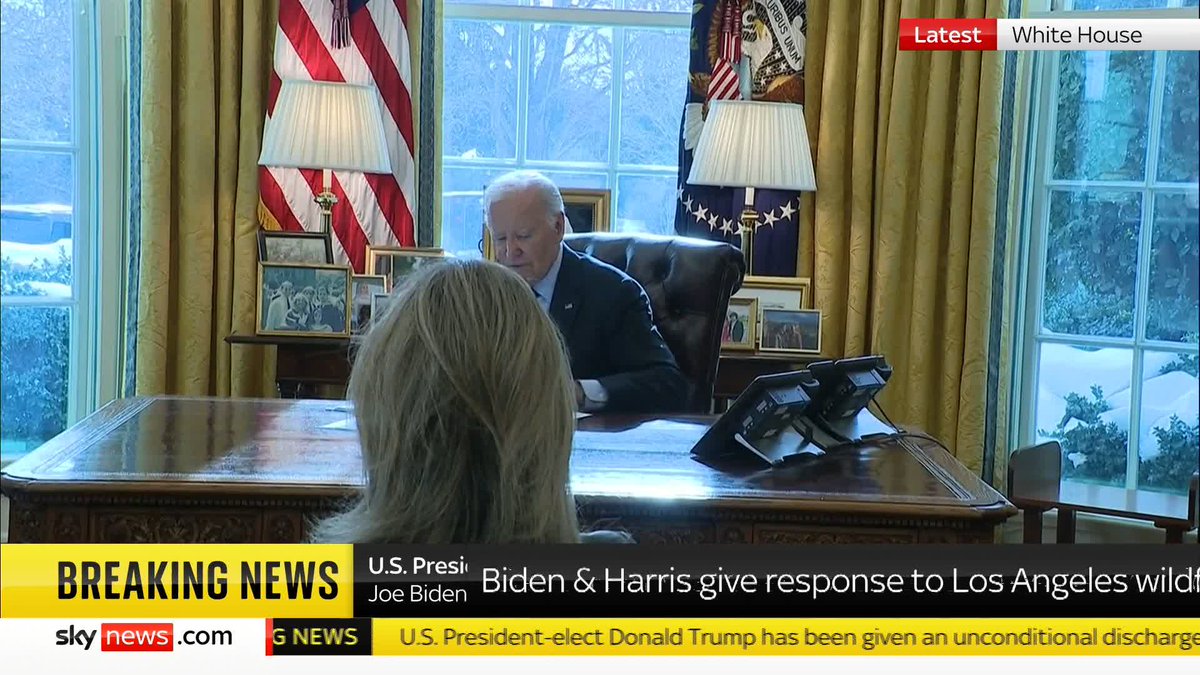 BREAKING: US President Joe Biden and Vice-President Kamala Harris have delivered remarks in response to the California wildfires. 📺 Sky 501, Virgin 602, Freeview 233