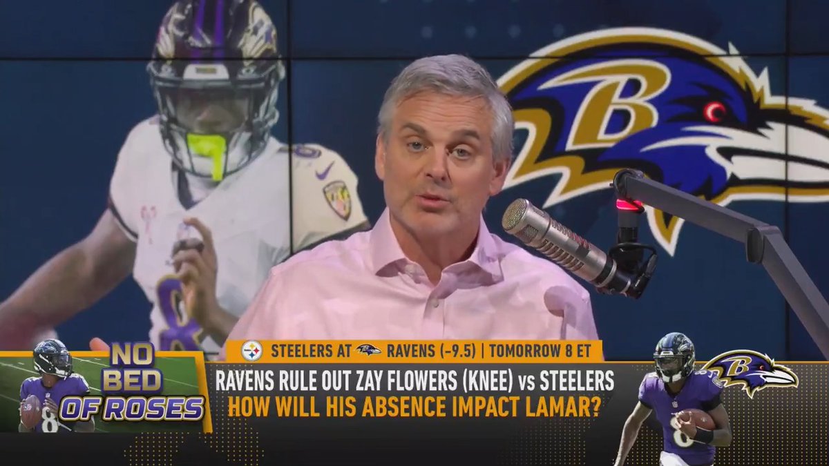 "I am on a very small lonely island. I think the Steelers are going to play Baltimore very tough." Colin Cowherd on why Pittsburgh won't lay down vs. Ravens