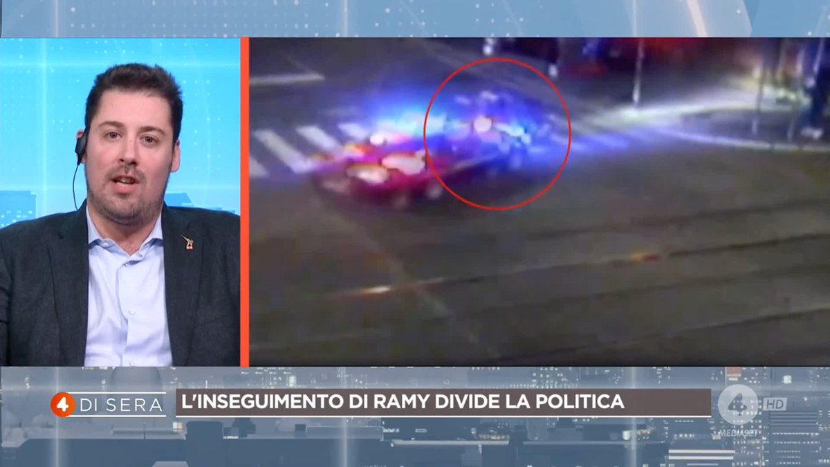 L'inseguimento di Ramy, Gabrielli: "non è stato fatto correttamente" Luca Toccalini: "La sicurezza a Milano non è migliorata di un centimetro da quando c'è Gabrielli" Ora a #4disera in diretta su #Rete4 e in streaming su Mediaset Infinity