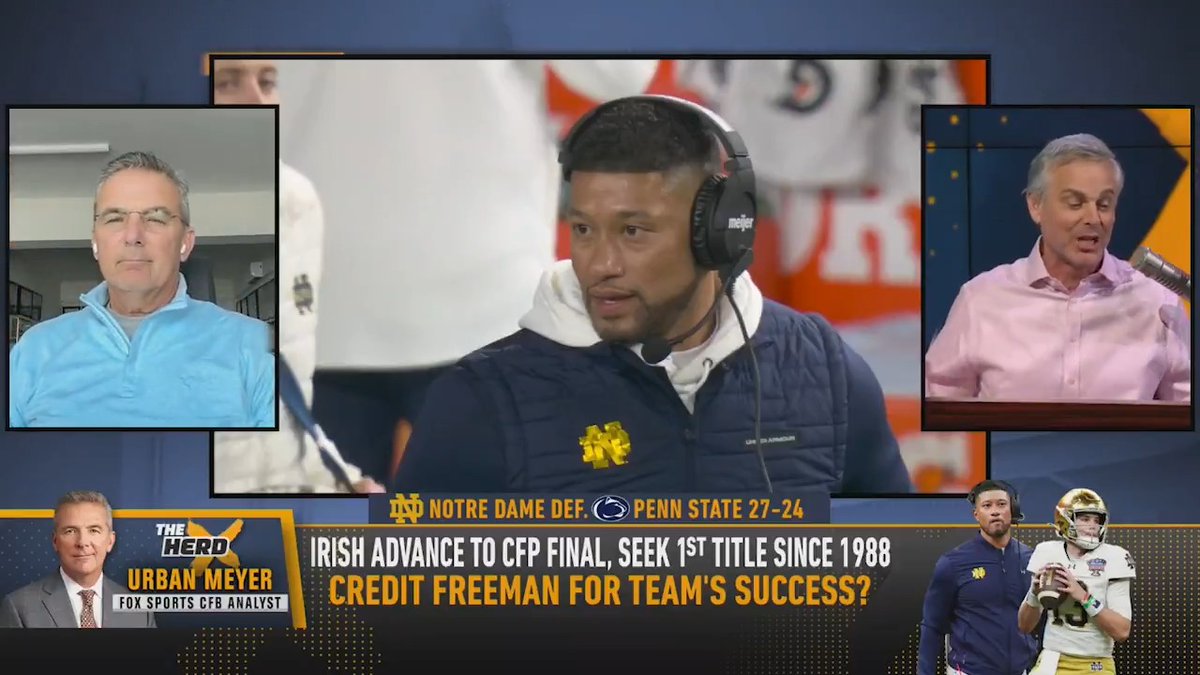 "He's got a good roster, not a great roster... They've got something very special in that locker room." — Urban Meyer on Marcus Freeman
