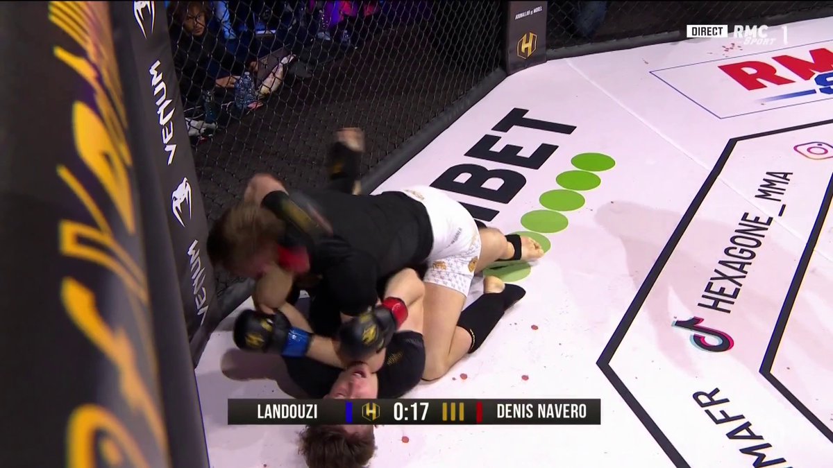 Une fin de combat avec ground and pound d'Allan Landouzy !